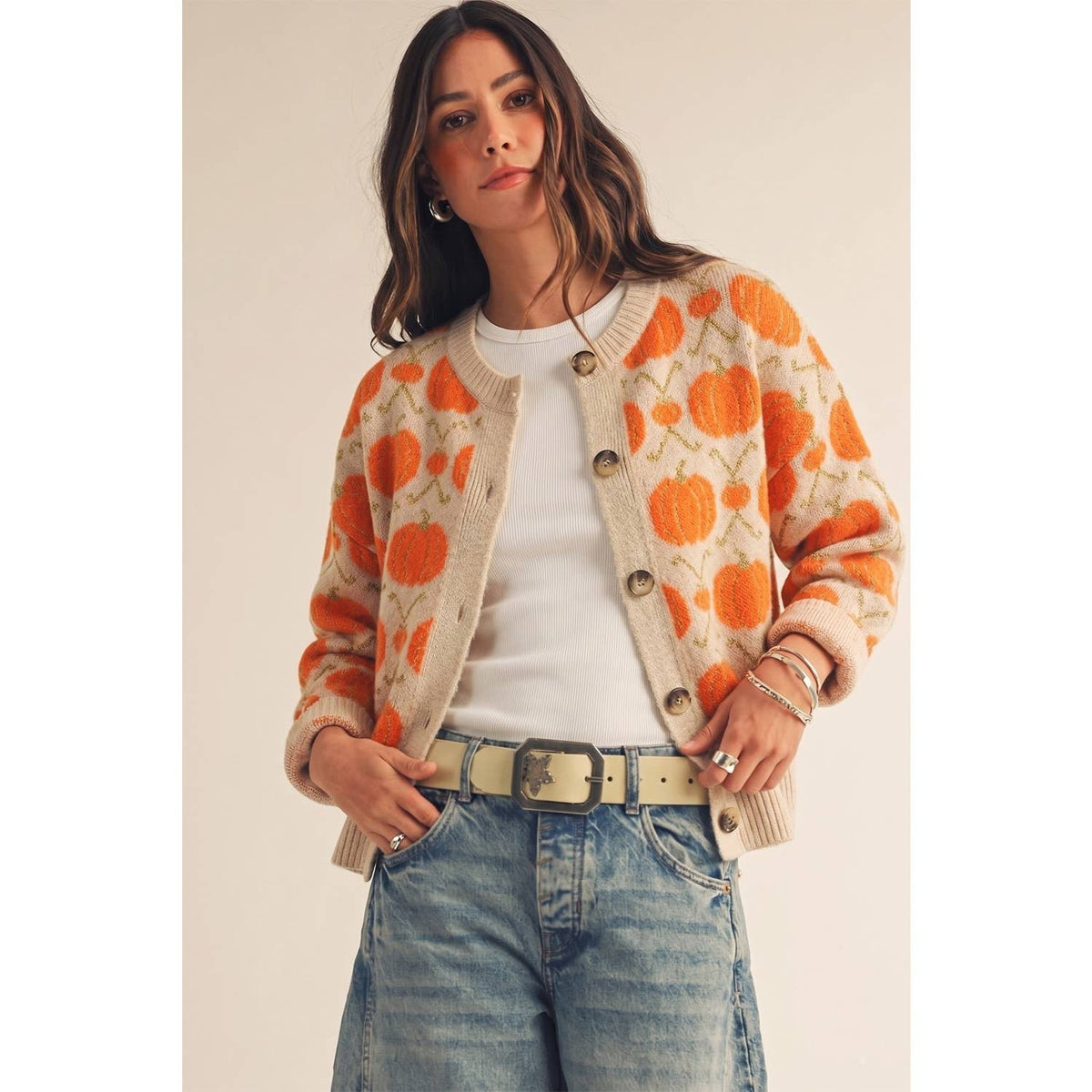 Pumpkin Patch Argyle Cardigan