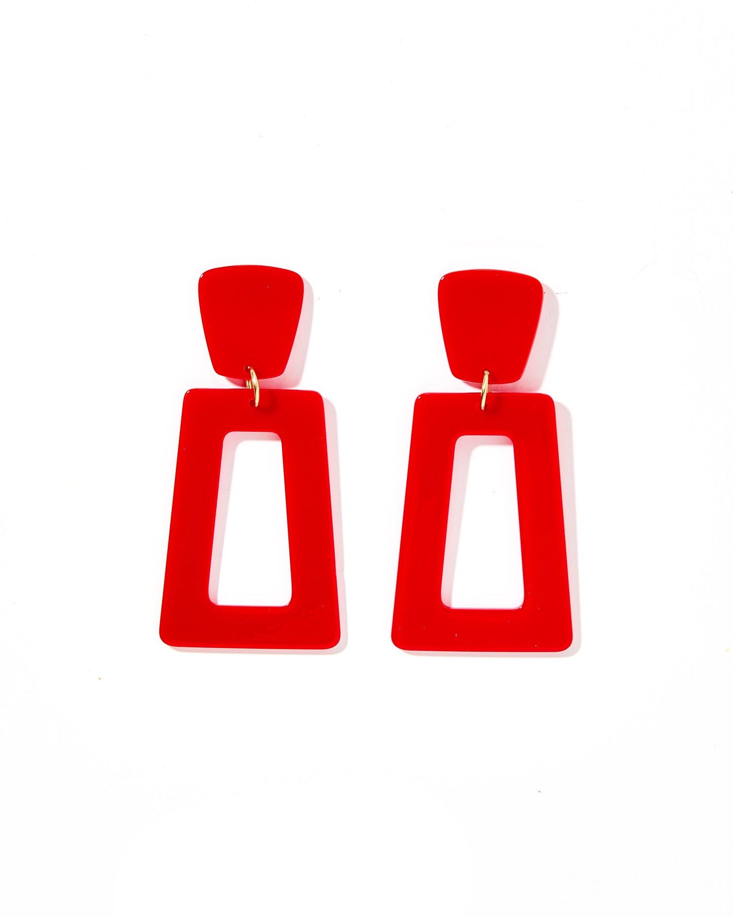 Kennedy - Solid Red - Earrings