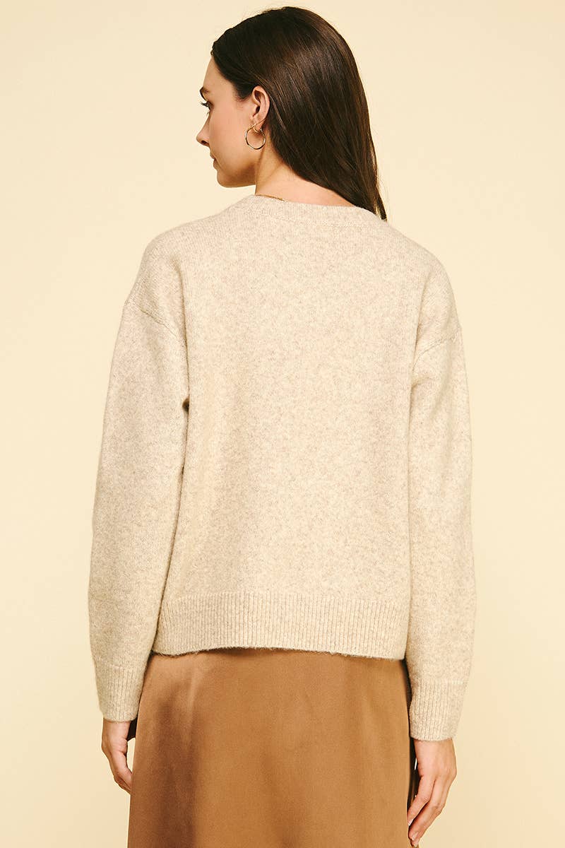 COWBOY GRAPHIC CREW SWEATER