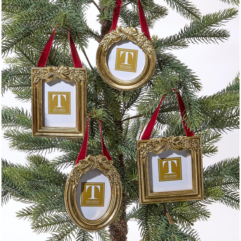 Holly Leaves Hanging Photo Frame
