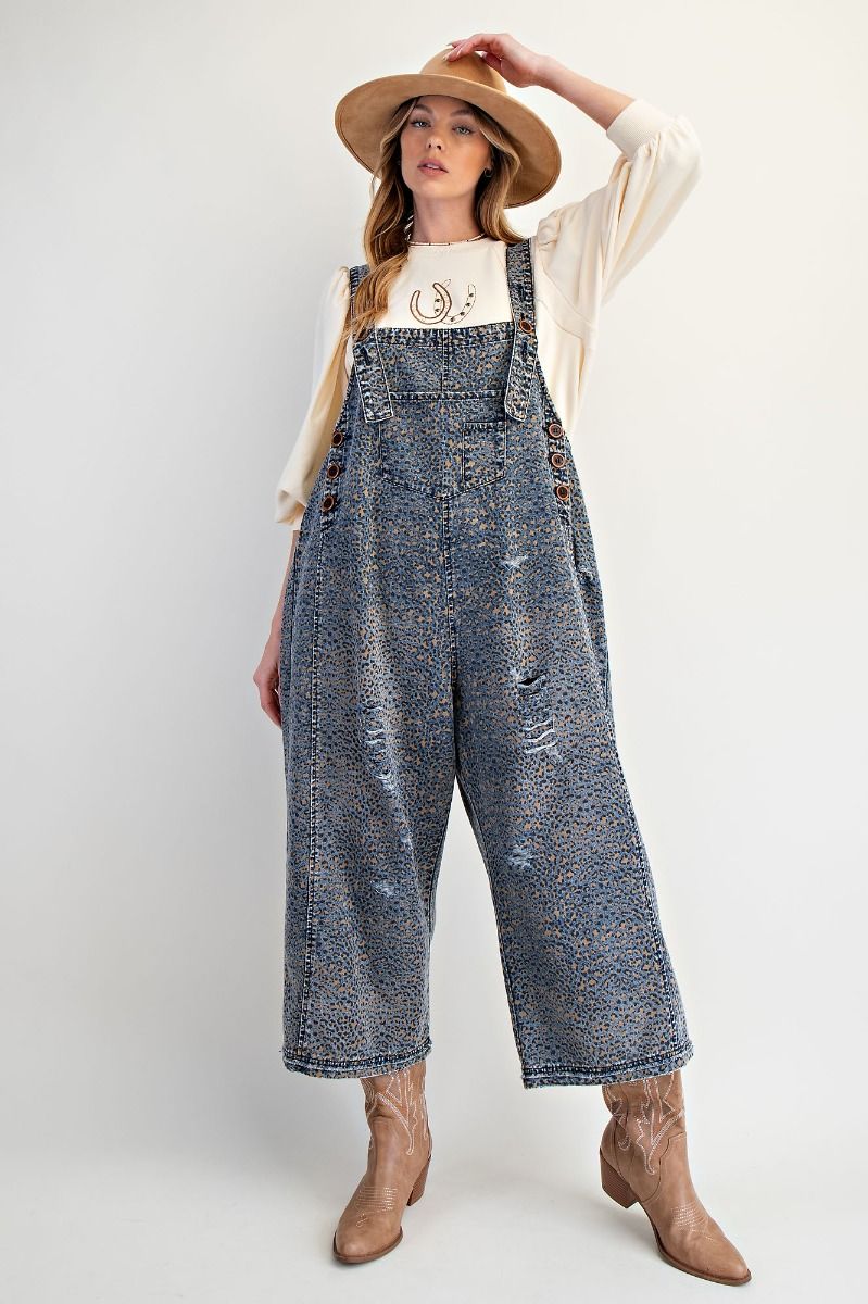 Andie Animal Print Overalls