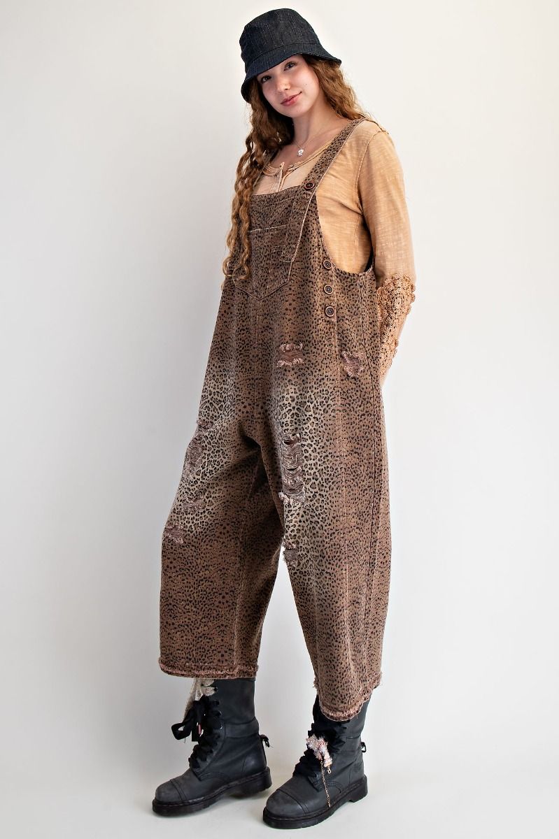 Andie Animal Print Overalls