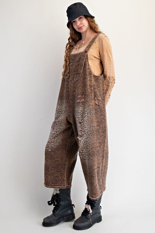 Andie Animal Print Overalls