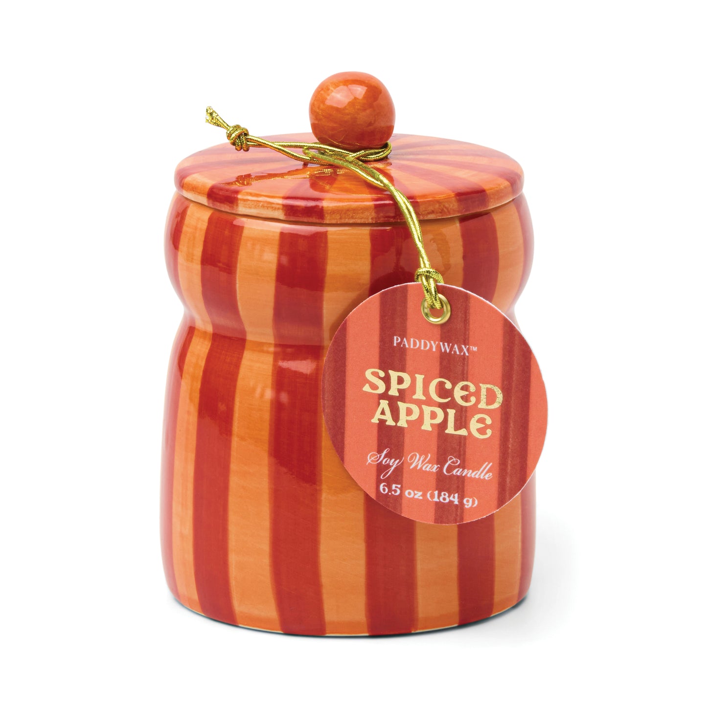 Paddywax Striped Cabana Single Wick Candle with Lid (PICK-UP ONLY)