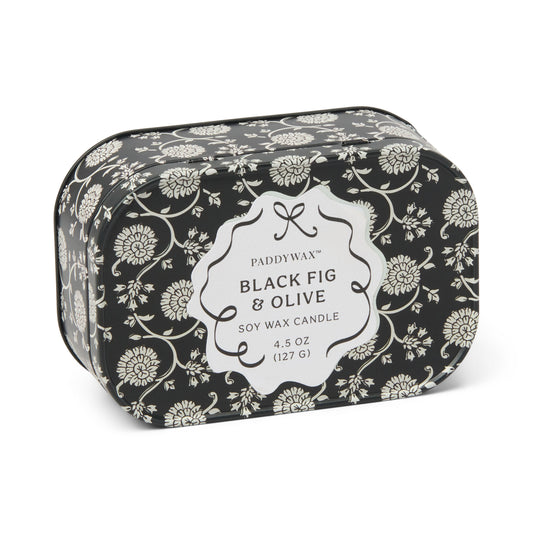 CHÉRIE PRINTED TIN SINGLE WICK CANDLE (PICK-UP ONLY)