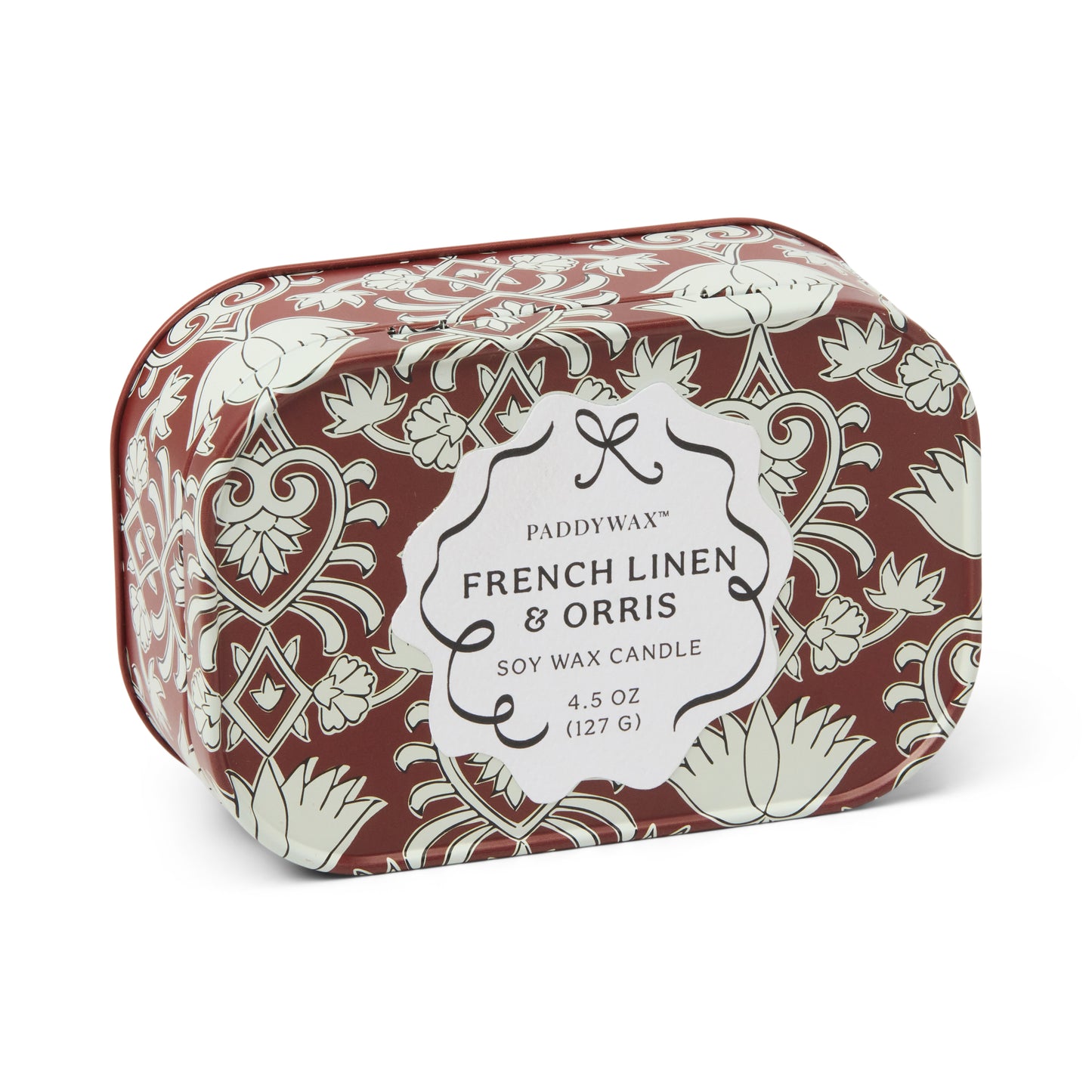 CHÉRIE PRINTED TIN SINGLE WICK CANDLE (PICK-UP ONLY)