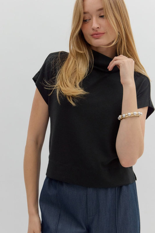 Daphne Short Sleeve Knit Top