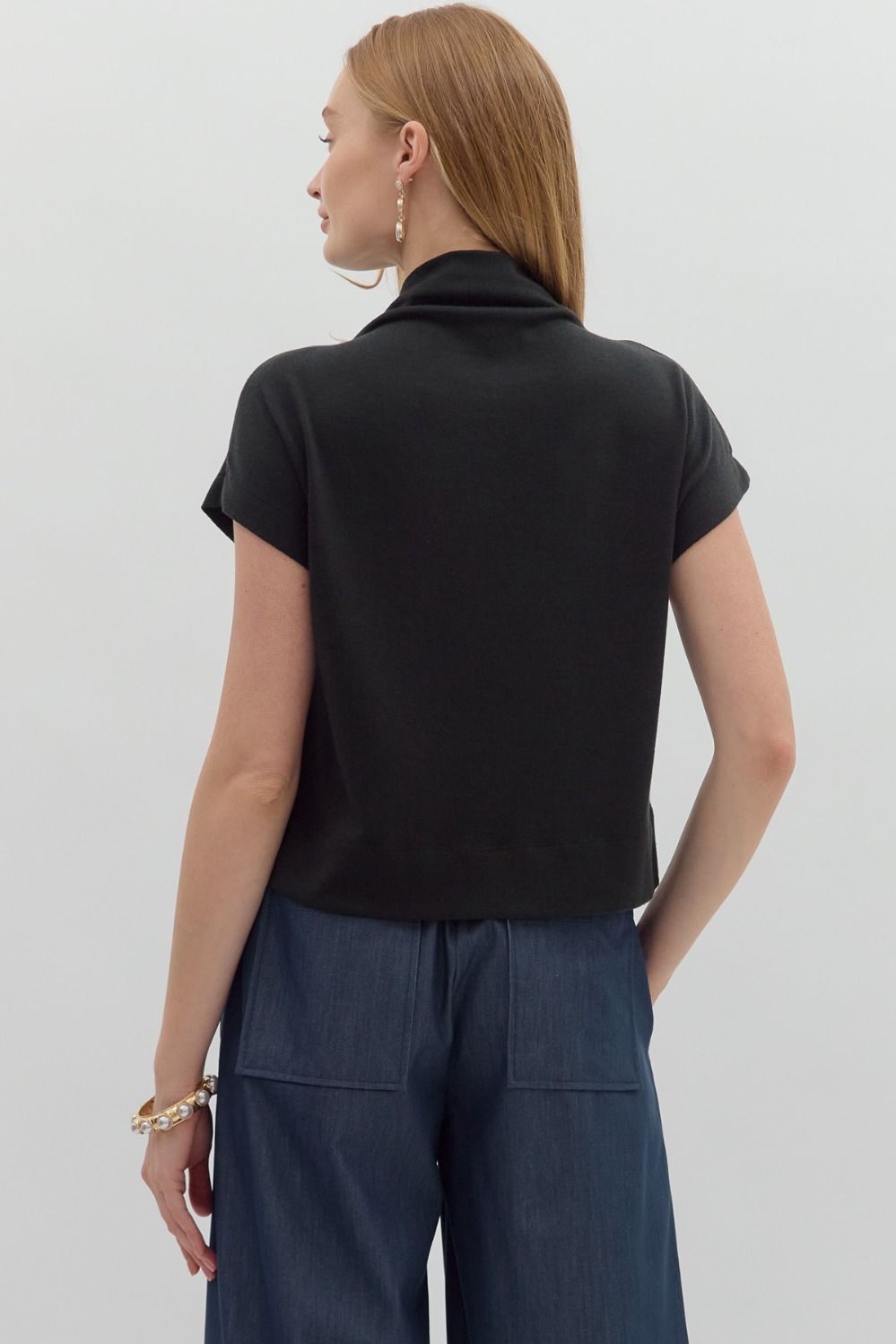 Daphne Short Sleeve Knit Top