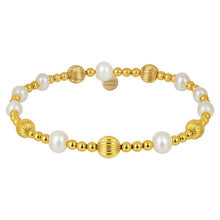 Diana Gold Filled Beaded Bracelet with Pearls