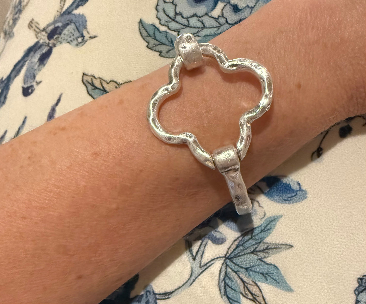 Hammered Quatrefoil Bracelet