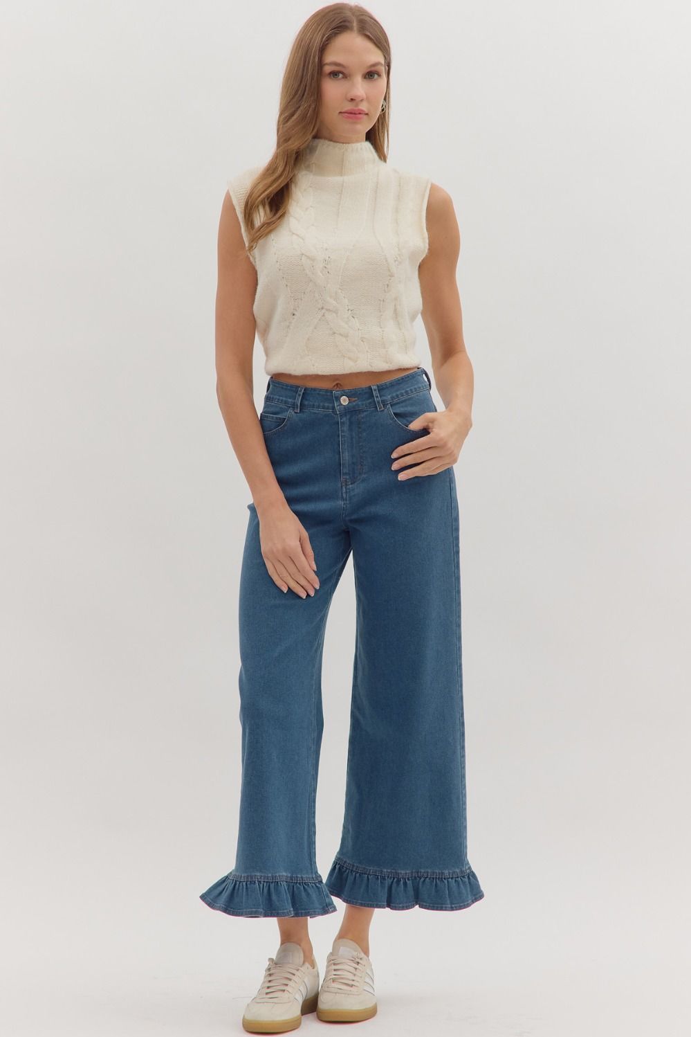 Harlow Ruffle Hem Pant