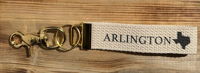 Arlington Texas Canvas Keychain