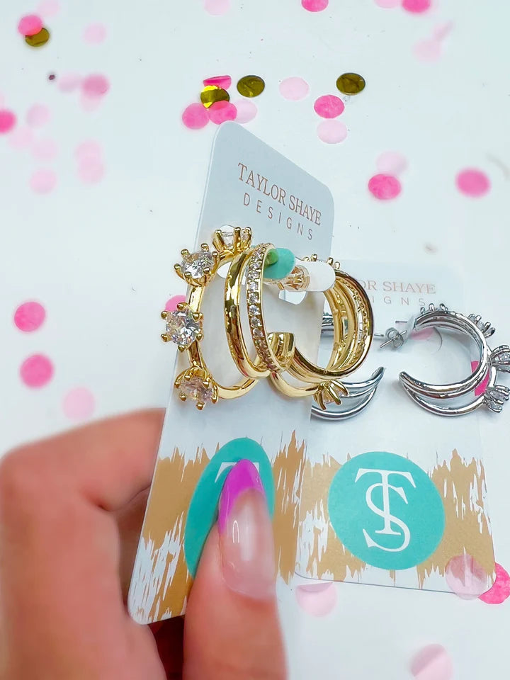 Taylor Shaye Juliana Hoop Earrings