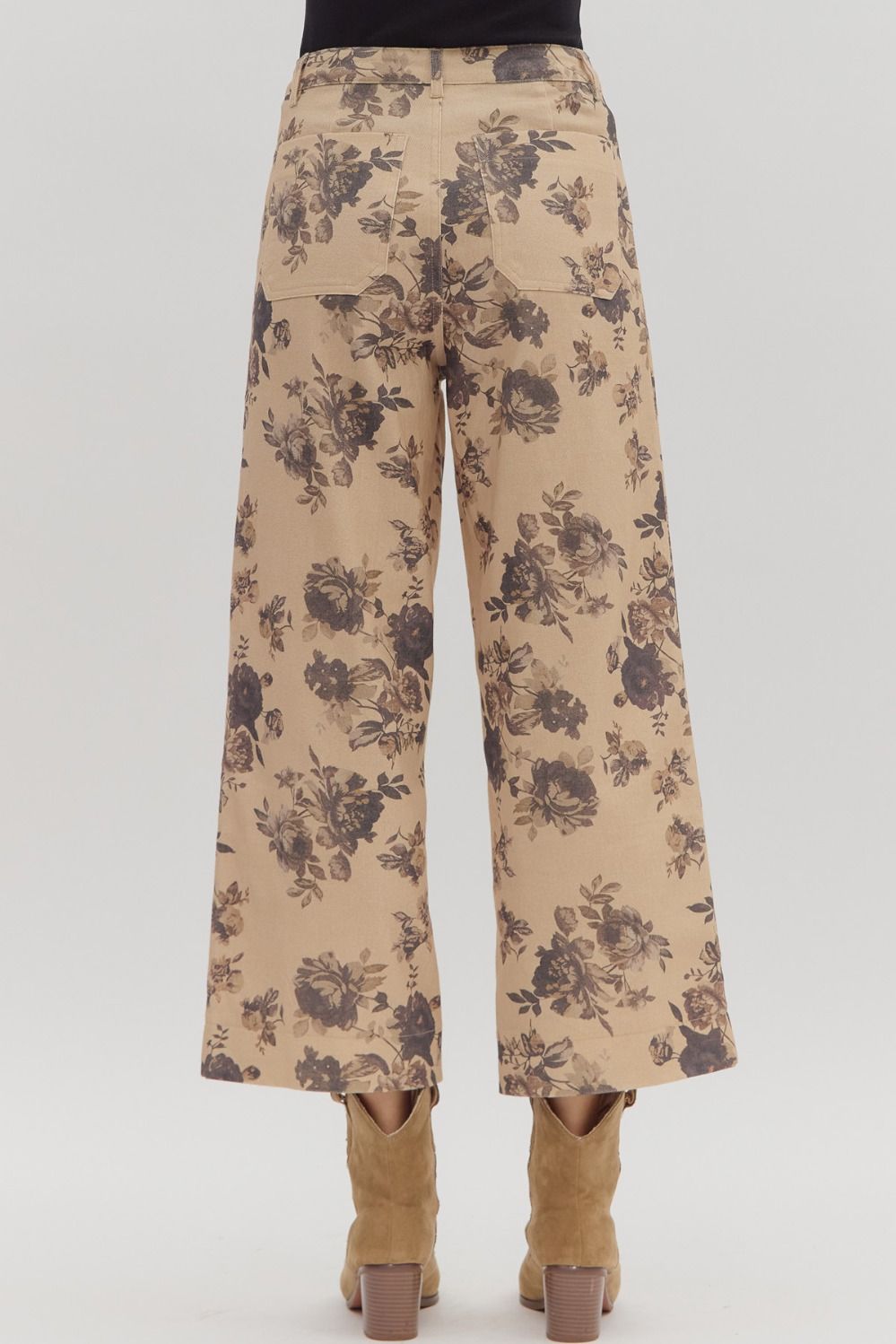 Katie Cropped Floral Jeans