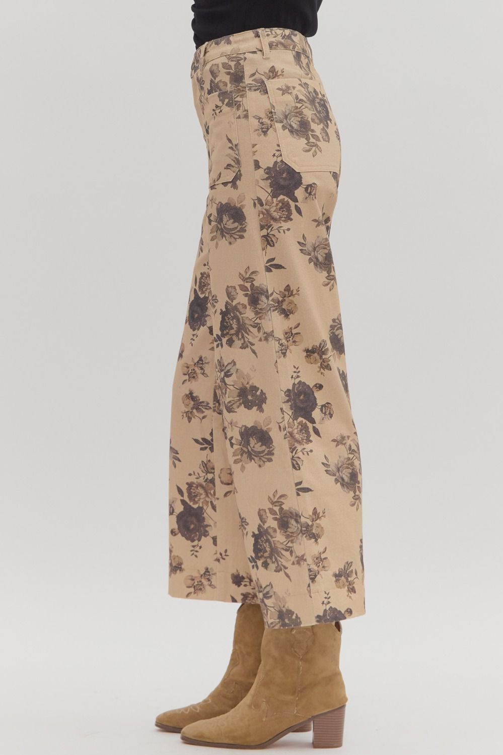 Katie Cropped Floral Jeans