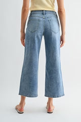 Michelle Mid-Rise Wide Crop Jeans