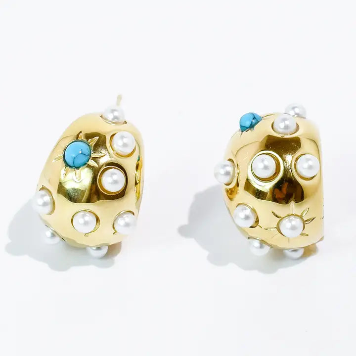 Pop Dome Hoop Earrings