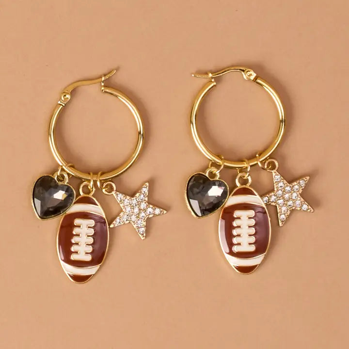 GameDay Glitz Hoop Earrings