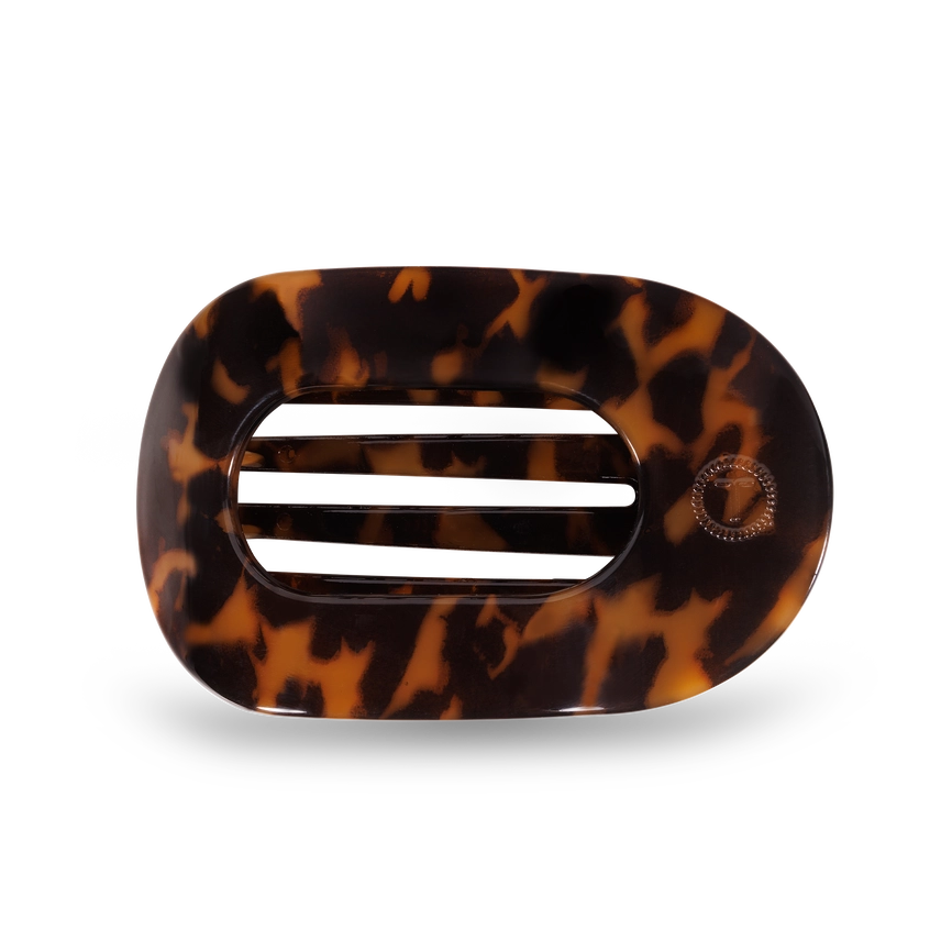 Teleties Medium Round Flat- Tortoise