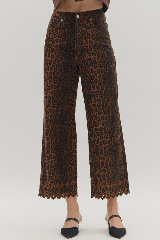 Zara Leopard Print Jean