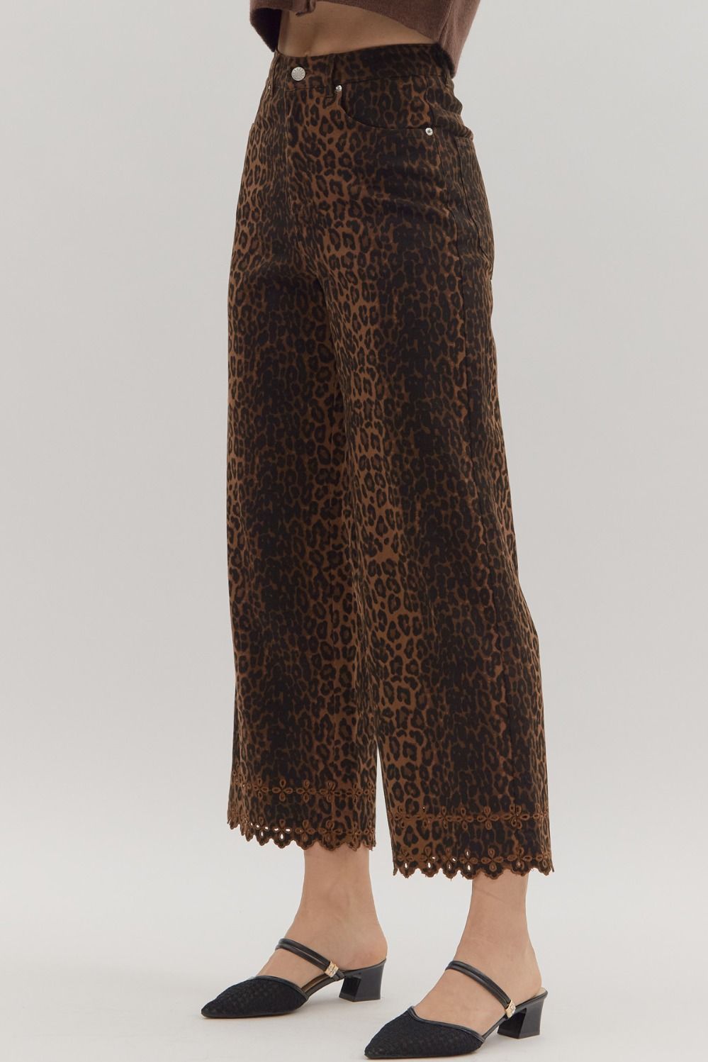 Zara Leopard Print Jean