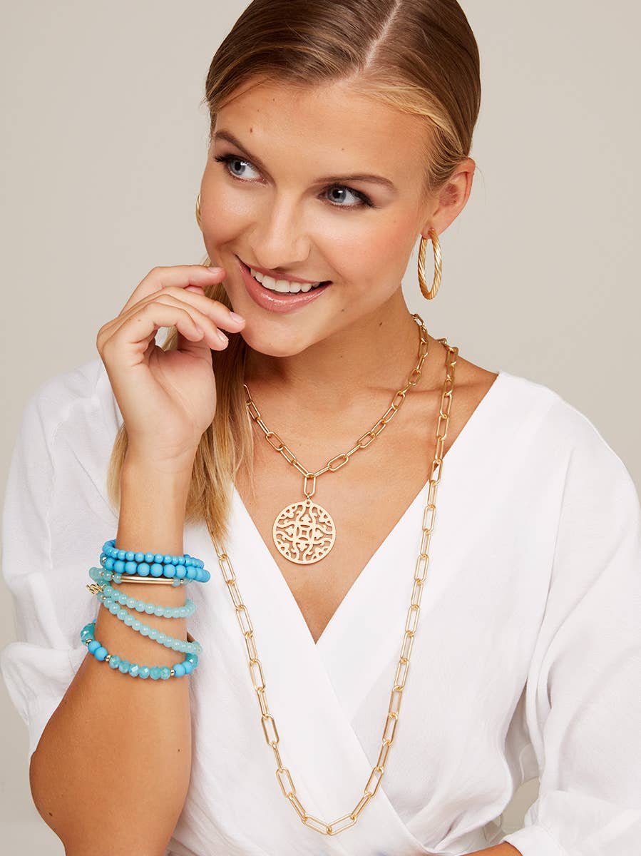 Zenzii Classic Links Long Necklace