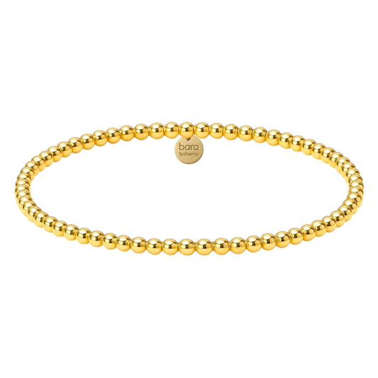 Bara Boheme 3mm Gold Filled Beaded Bracelet
