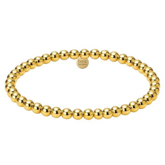 Bara Boheme 4mm Gold Filled Beaded Bracelet