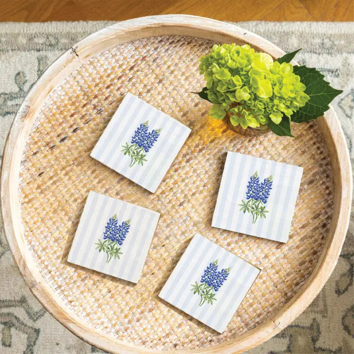 Texas Bluebonnet Coaster Set