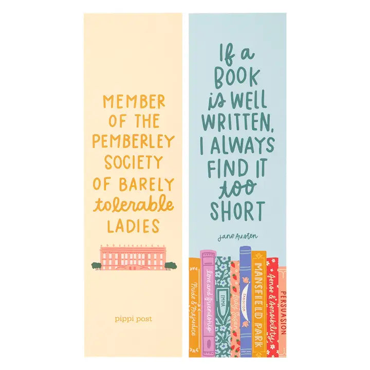 Pippi Post If a Book is Well Written Bookmark Set