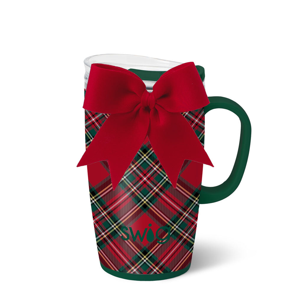 Swig Christmas Plaid Travel Mug