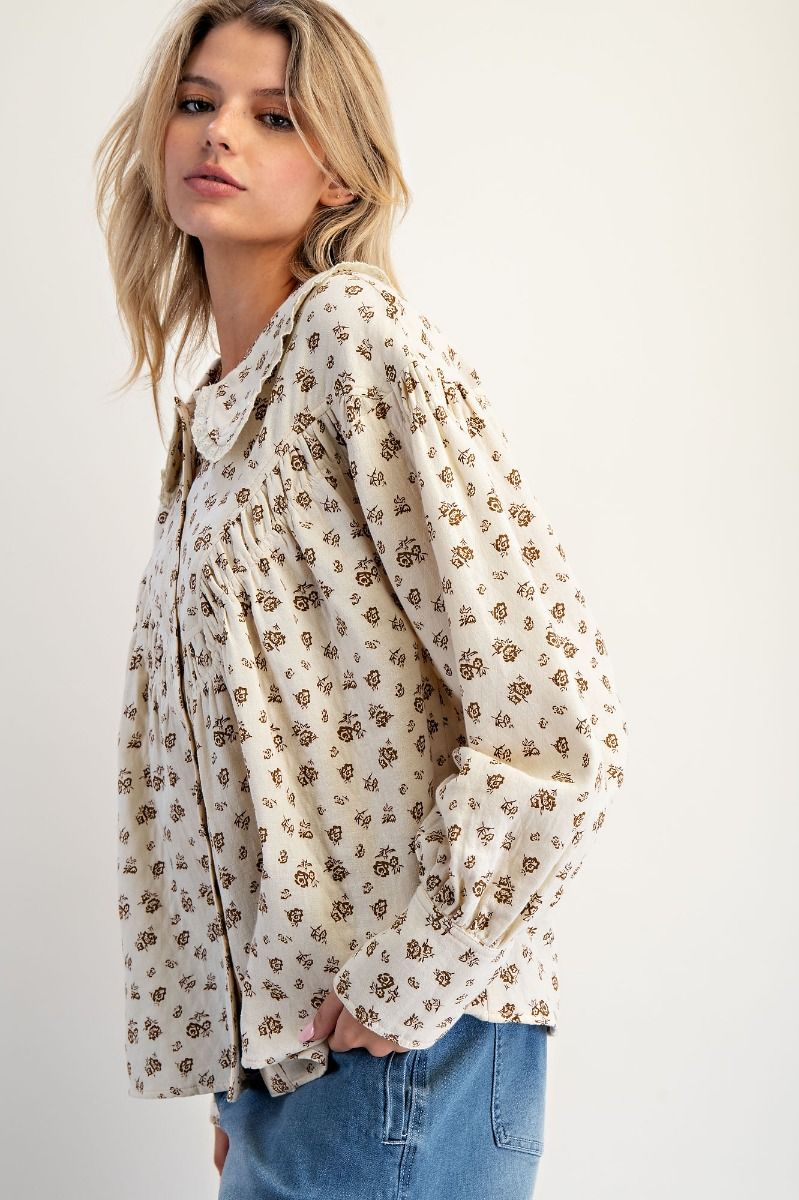 Amie Button Down Top