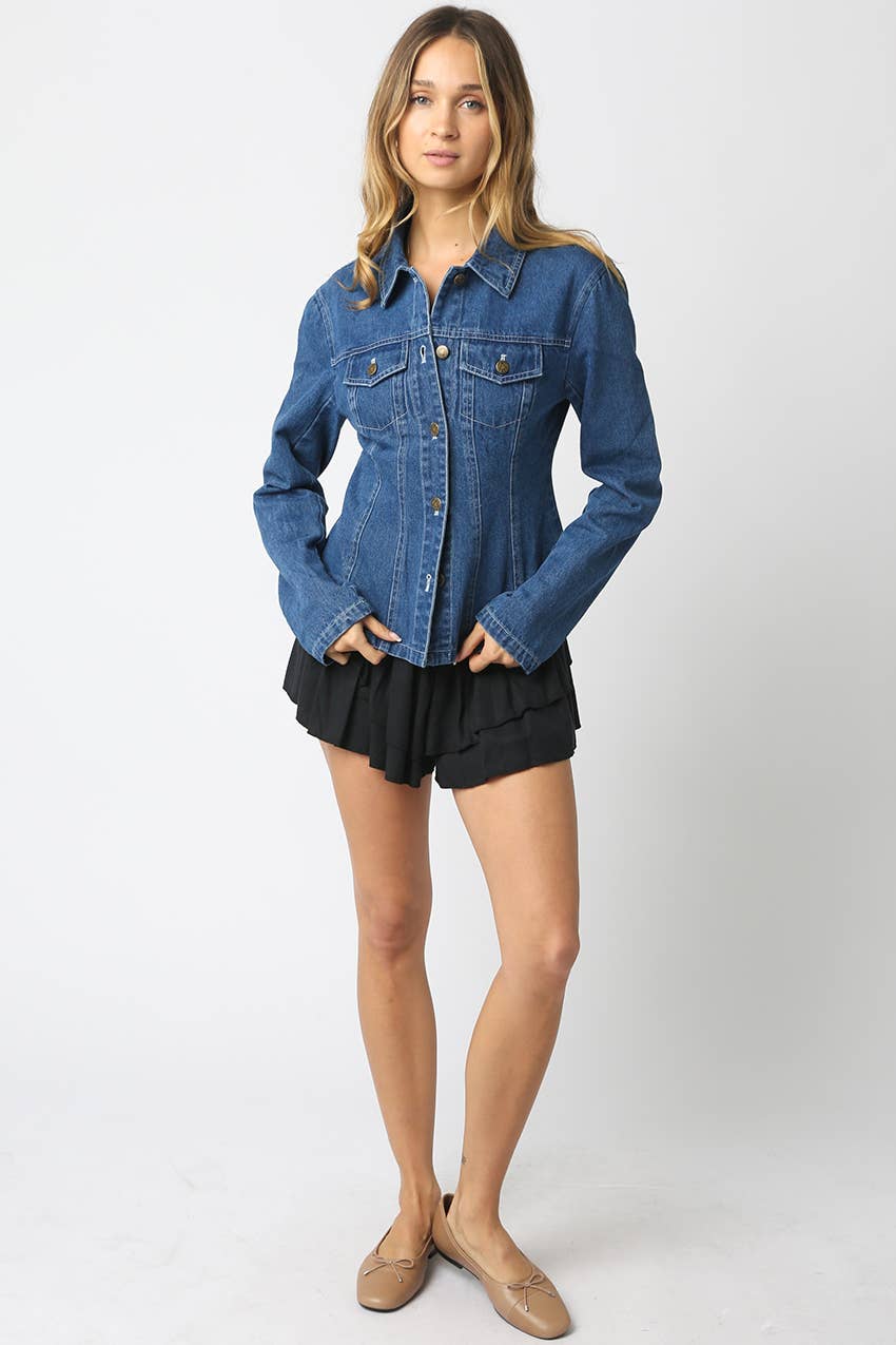 Mareli Fitted Denim Shirt