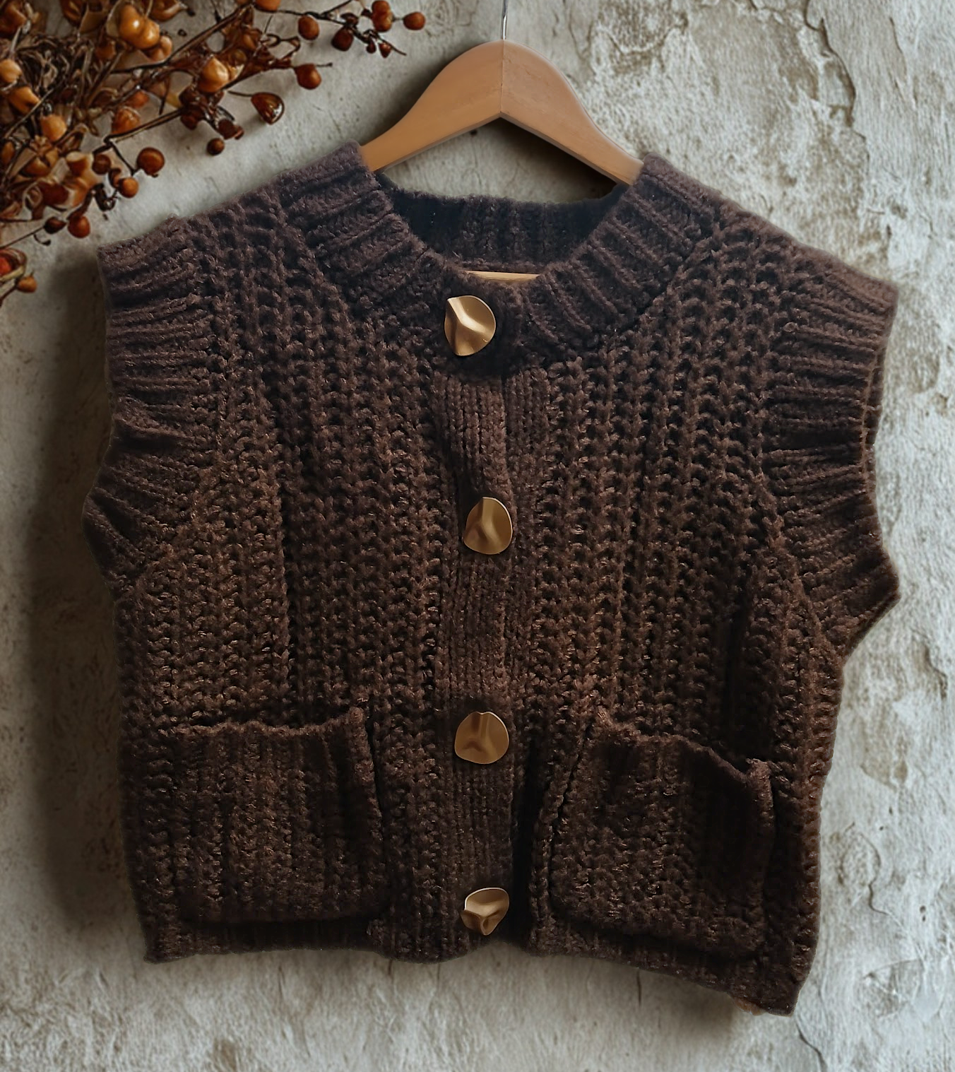 Maya Chunky Knit Vest