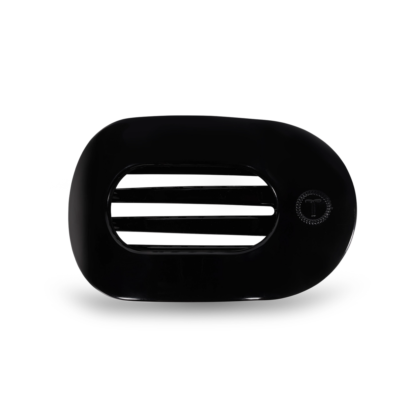 Teleties Medium Round Flat- Jet Black