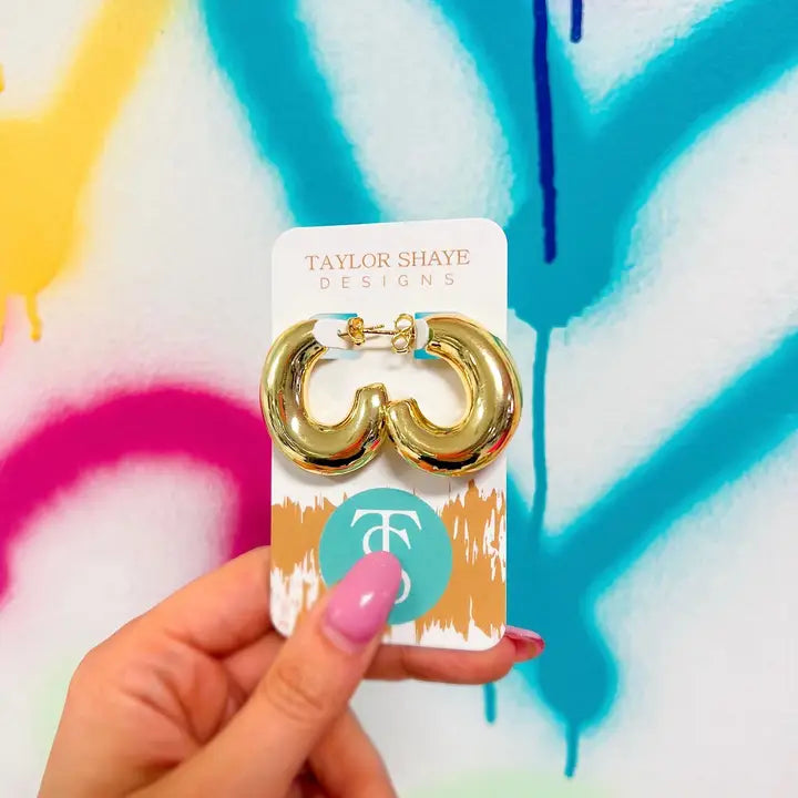 Taylor Shaye Gold Kai Hoops