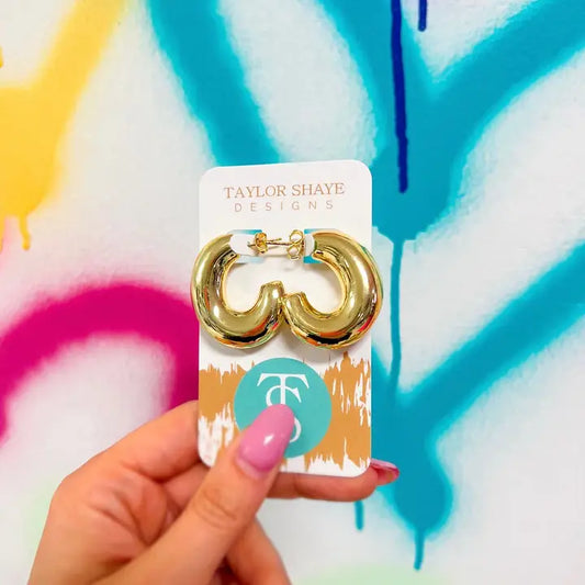 Taylor Shaye Gold Kai Hoops