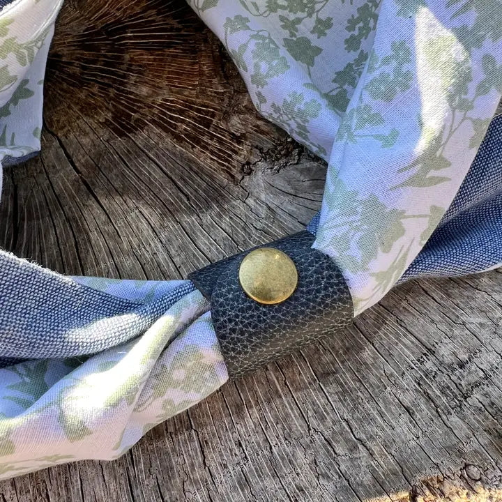 Leather Bandana Slide