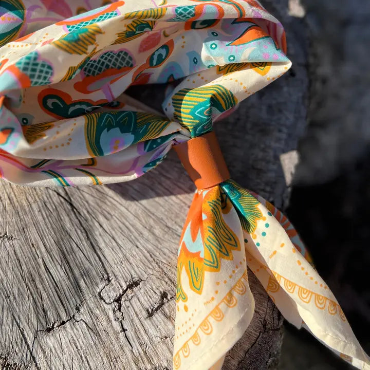Leather Bandana Slide