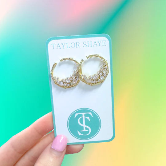 Taylor Shaye Lorali Studs- Clear