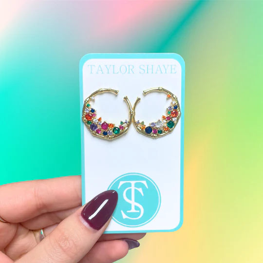 Taylor Shaye Lorali Studs- Rainbow