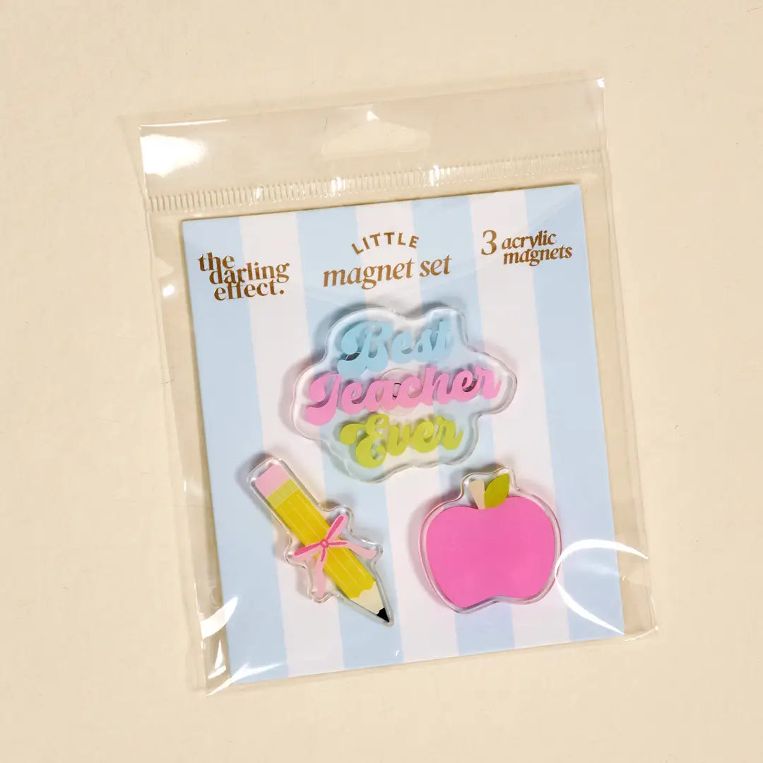 Best Teacher Ever Little Magnet Set