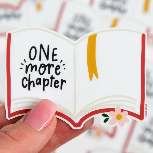 Pippi Post Just one More Chapter Decal Sticker