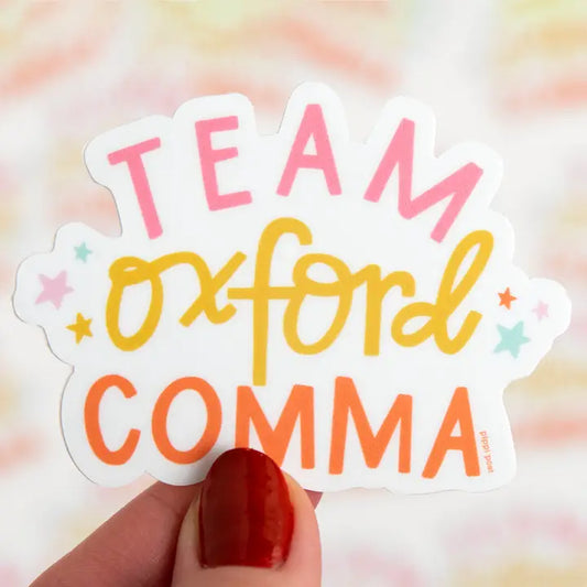 Pippi Post Team Oxford Comma Decal Sticker