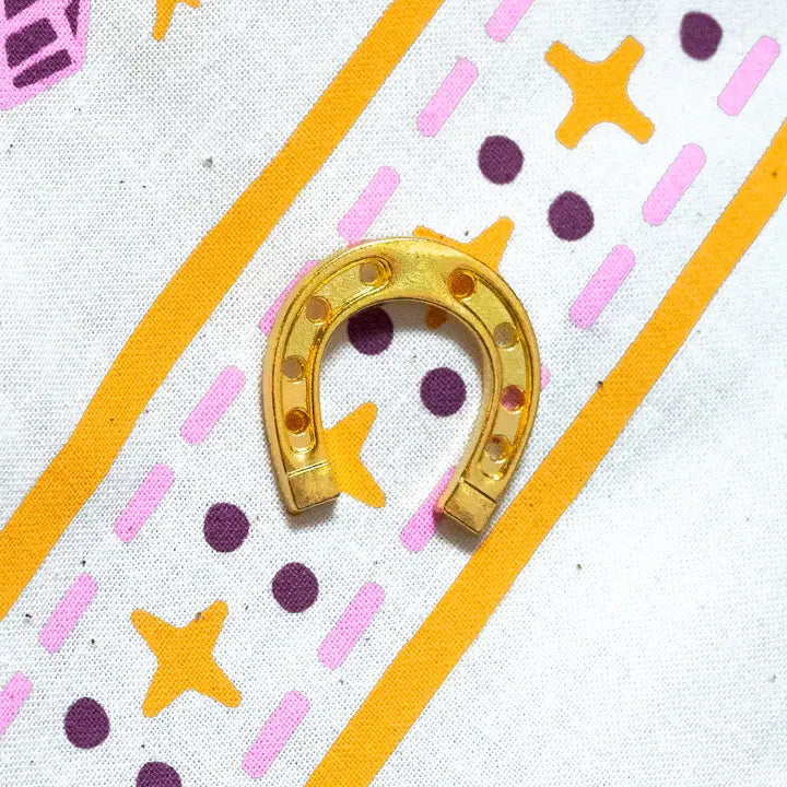 Gold Horseshoe Pin