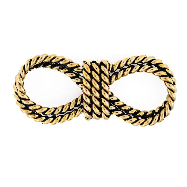 Rope Brass Bandana Slide Ring