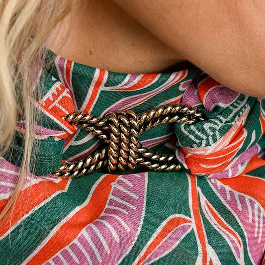 Rope Brass Bandana Slide Ring