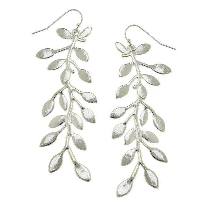Susan Shaw Silver Vine Earrings