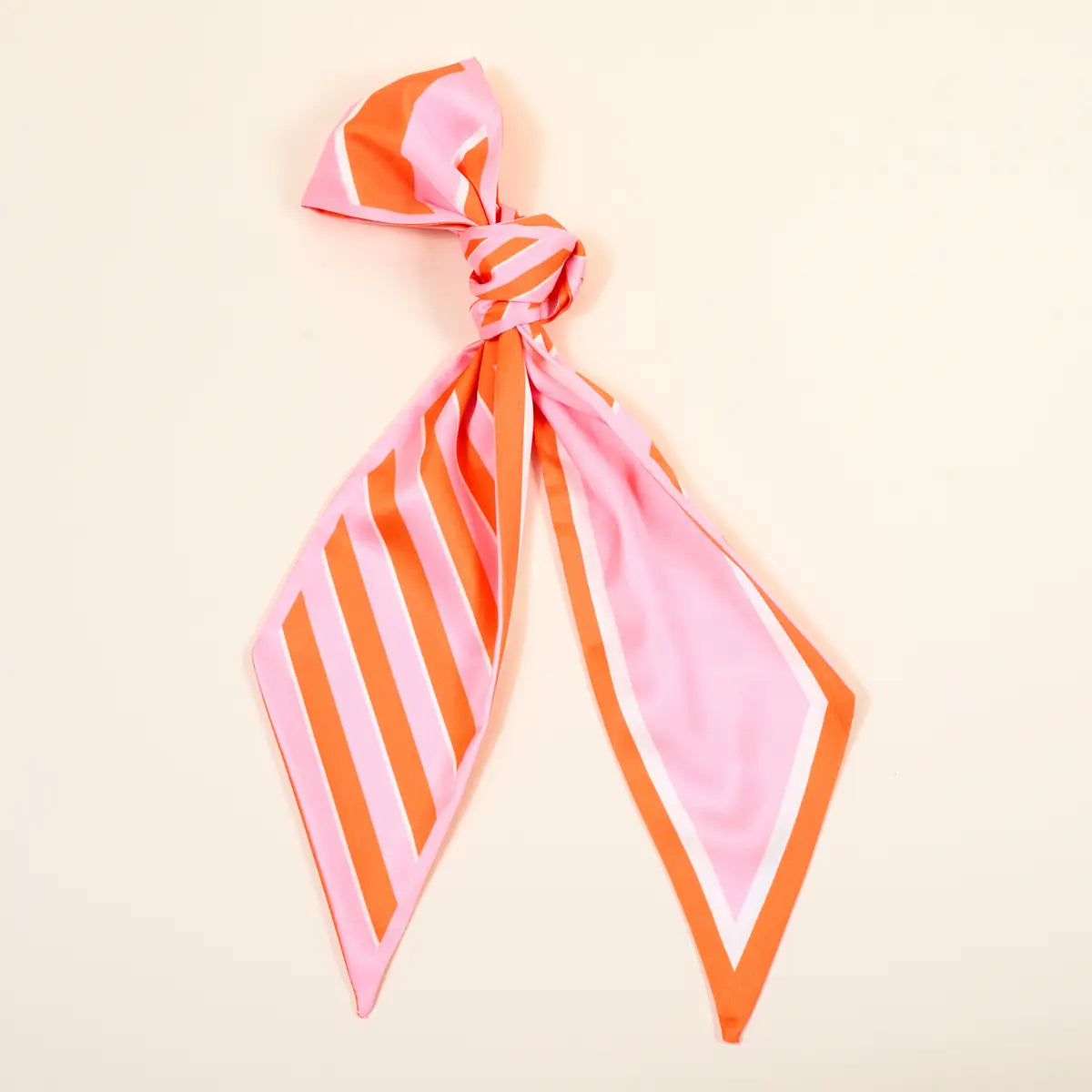 Sicily Stripes Pink Twirl & Tie Scarf