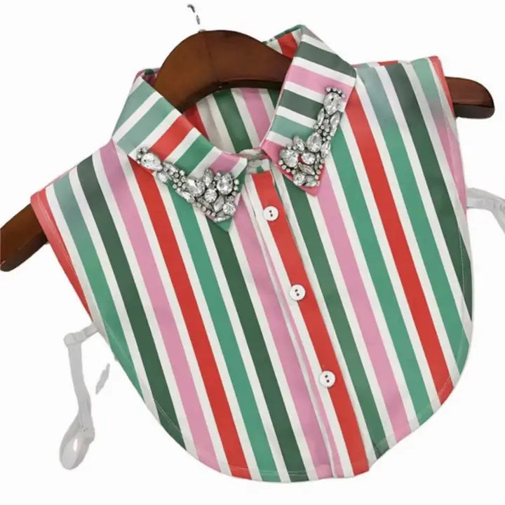 Striped Jeweled Collar